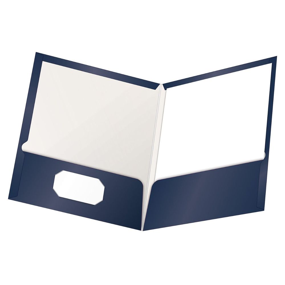 Esselte Portfolio File  Letter Size Shiny Navy Blue      51743