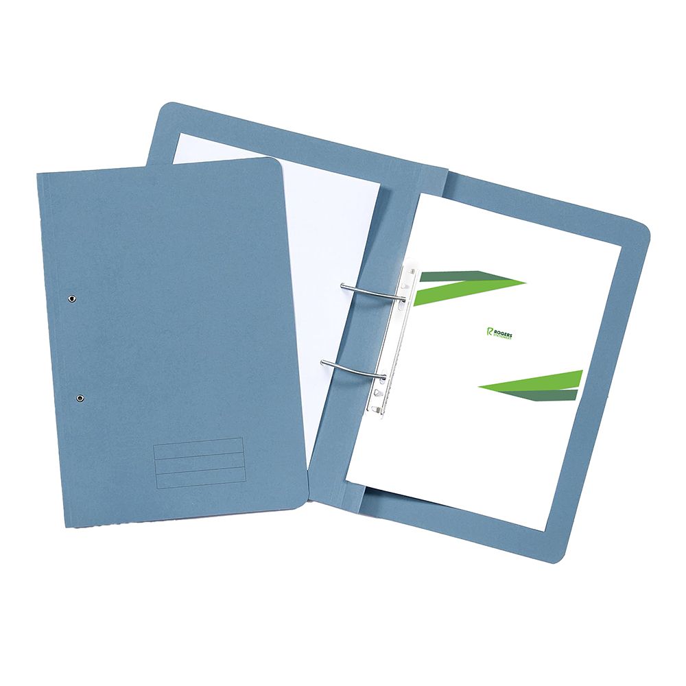 Exacompta Transfer File with Spring clip mechanism Legal Blue  TFM-BLUZ ea