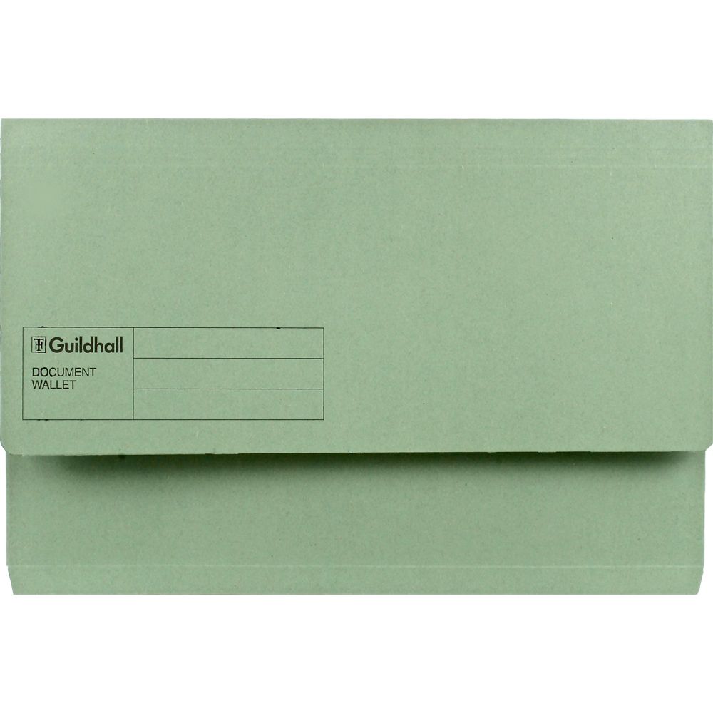 Guildhall Document Wallet Legal Green            GDW1