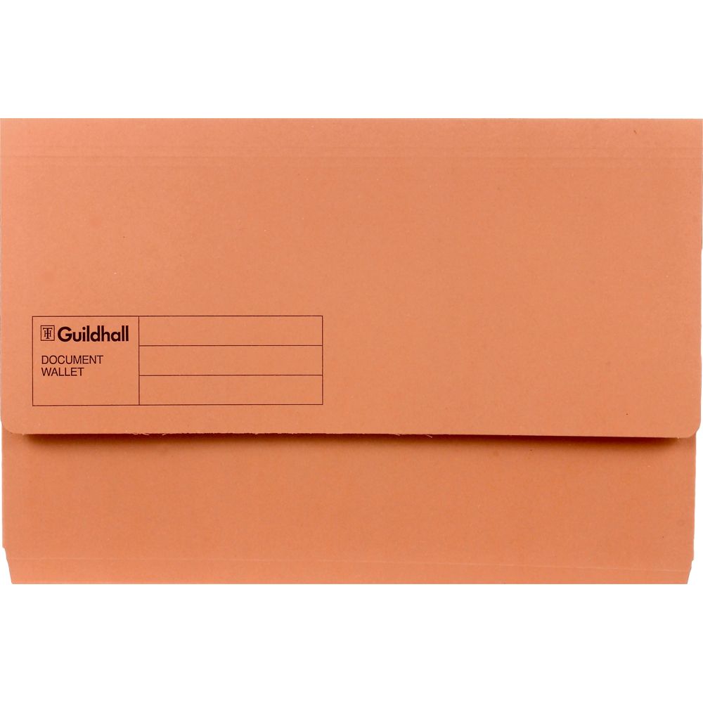 Guildhall Document Wallet Legal Orange            GDW1