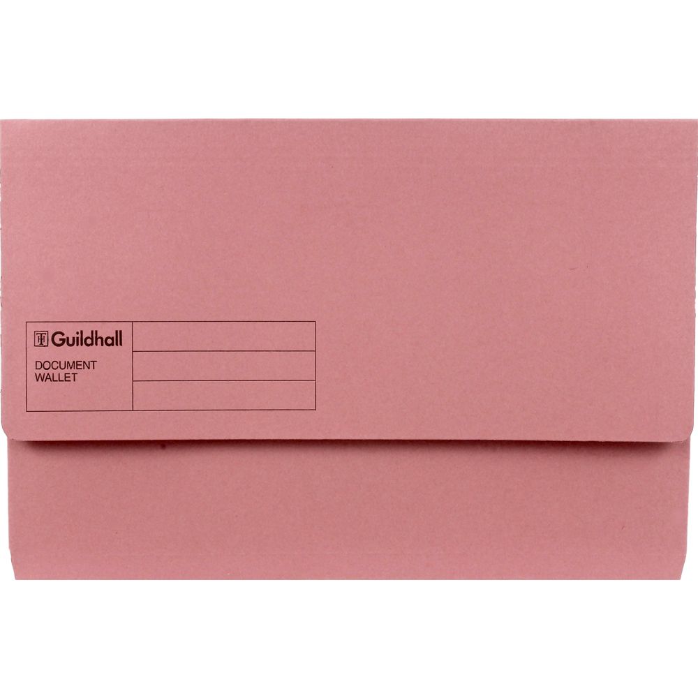 Guildhall Document Wallet Legal Pink            GDW1