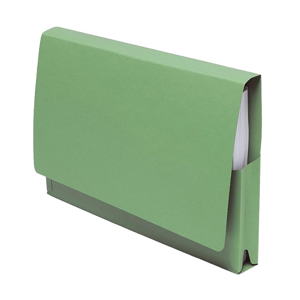 Guildhall Document Wallet Full Flap Green Legal PW2-GRNZ
