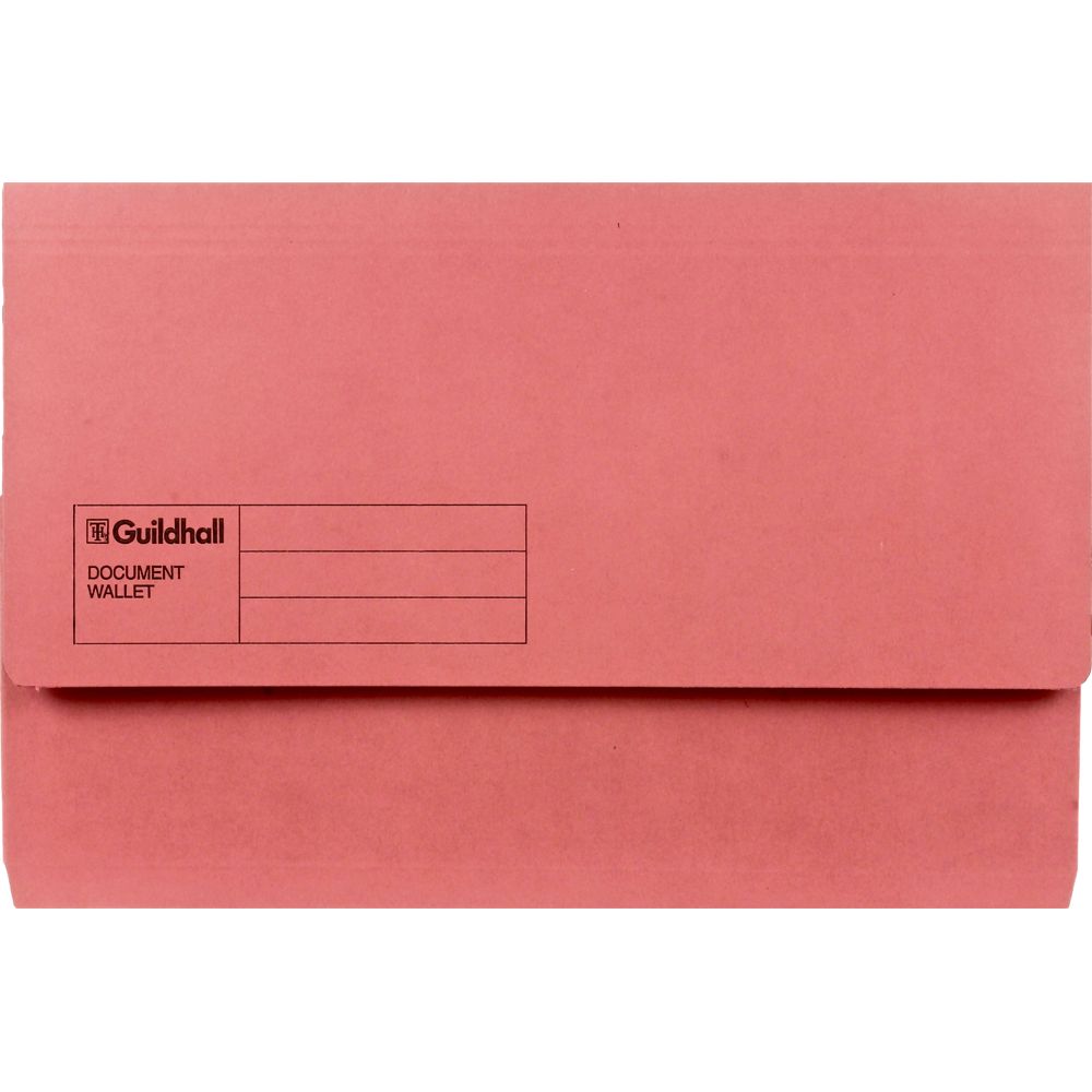 Guildhall Document Wallet Legal Red            GDW1