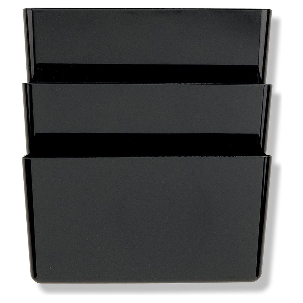 OIC Wall File Holder A4/Letter Size Black 3-pocket   21422