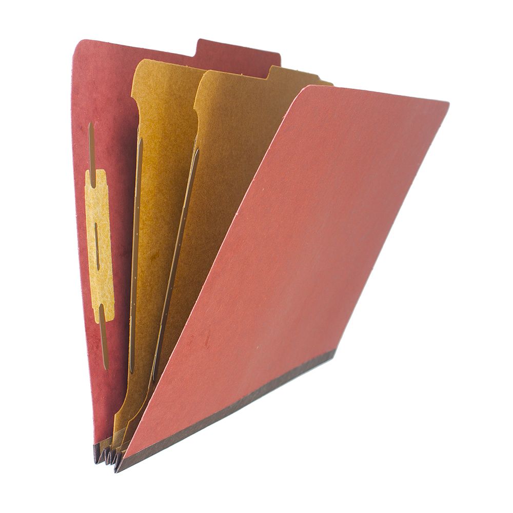 Pendaflex Classification Folder Legal 2-Divider Red PU64RED