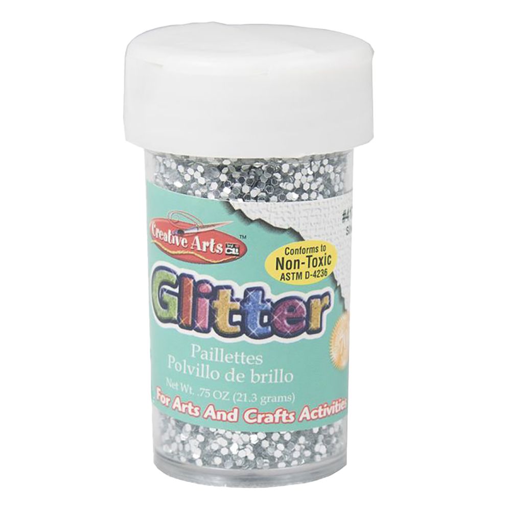 CLi Glitter Flakes Silver 3/4 oz  41745