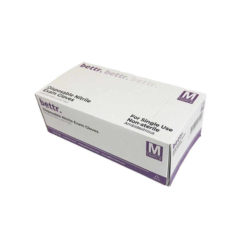 Bettr Nitrile Powder Free Gloves Blue Medium
