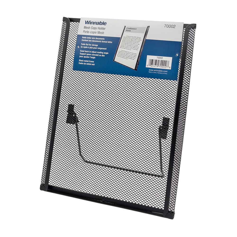 Merangue Mesh Copy Holder 12 x 9in Black  70002