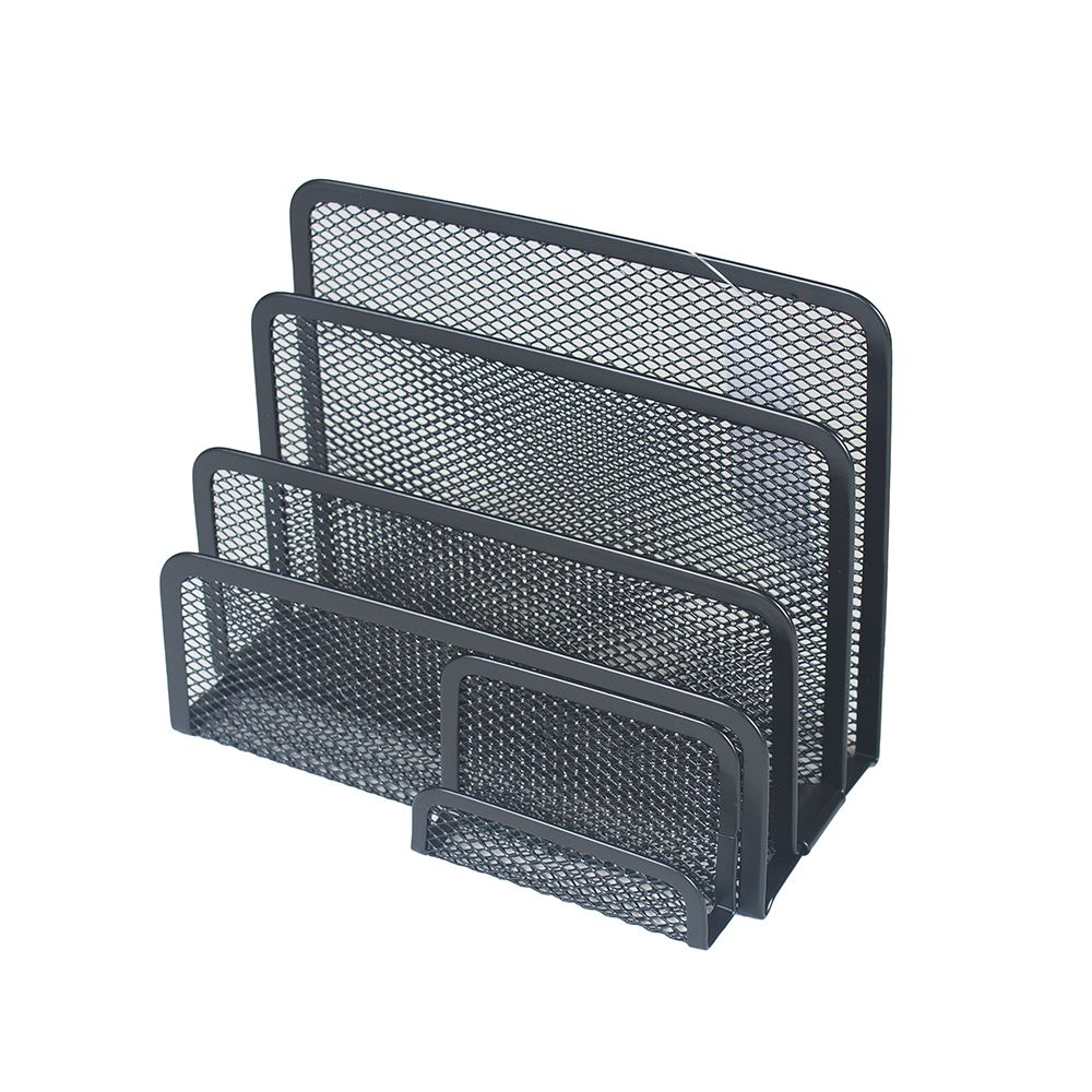 Merangue Mesh Letter Holder Black MIL11996-CA