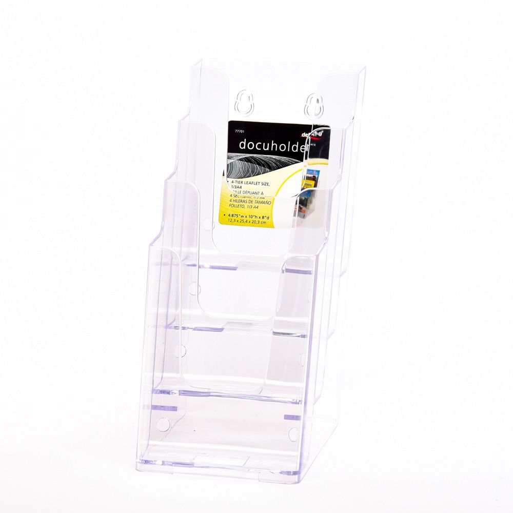 Deflecto Literature Holder   4-Tier (4 poc)    77701