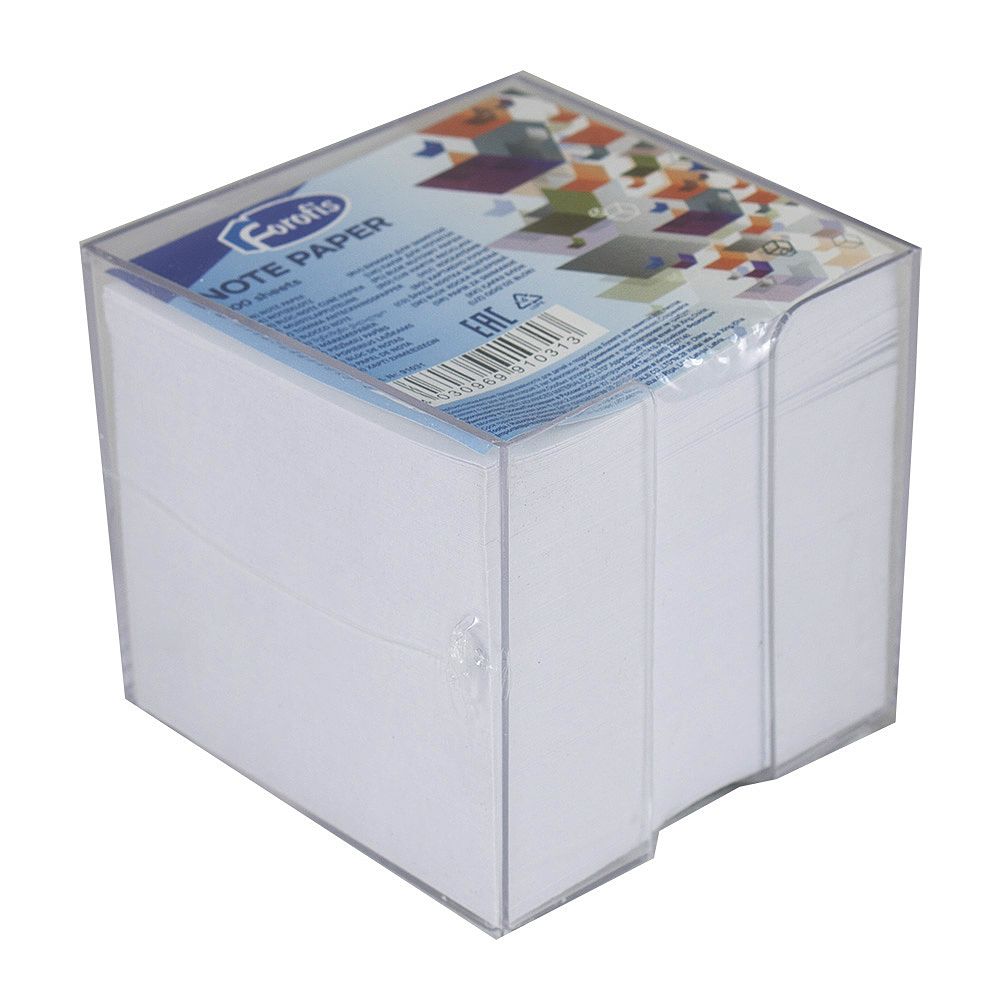 Forofis Cube Holder with White Notes 90 x 90mm 800sht   91031