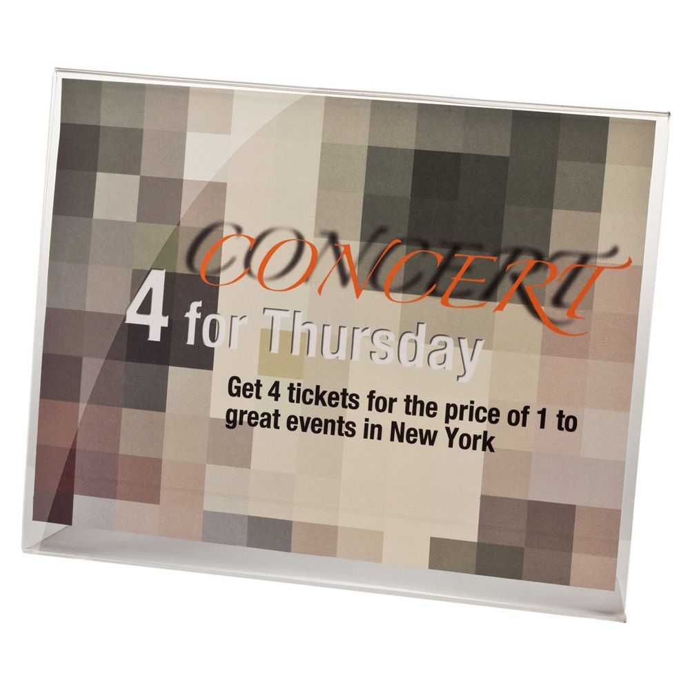 OIC Slanted Sign Holder  Letter Size Landscape  23023