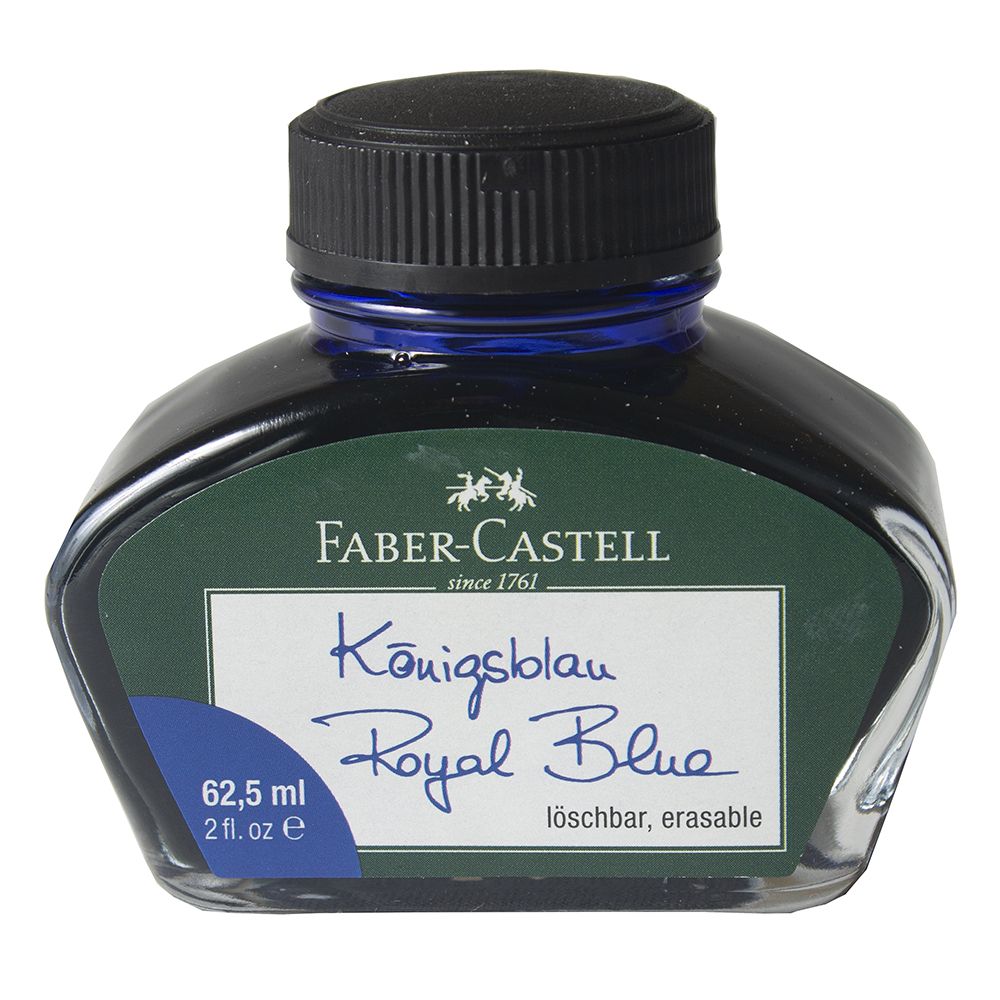 Faber Castell Ink Bottle Erasable Royal Blue 62.5ml   148701