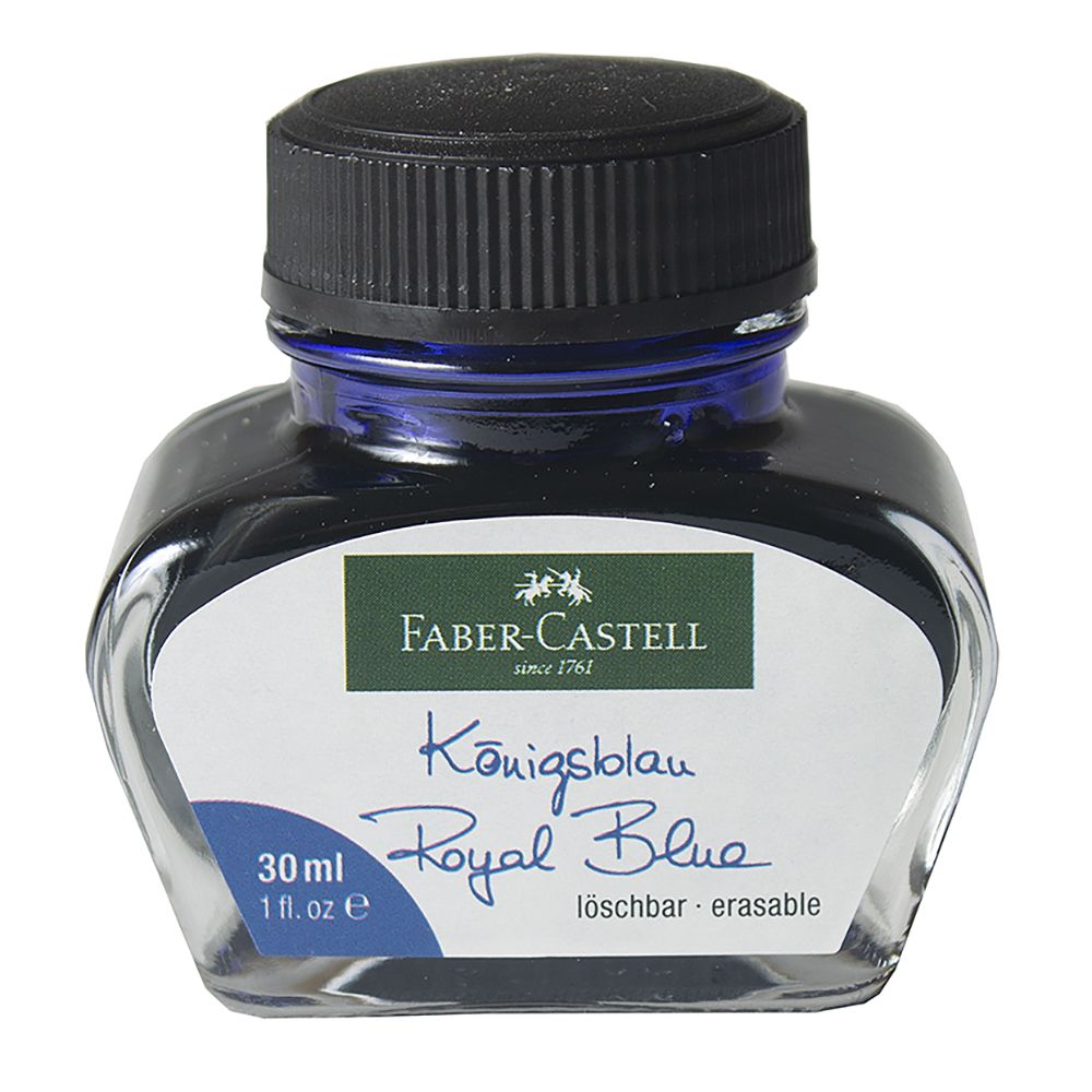 Faber Castell Ink Bottle Erasable Royal Blue 30ml   149839