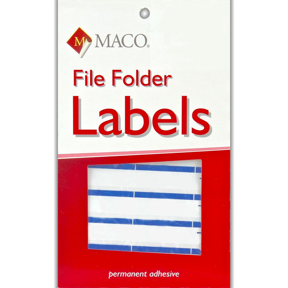 Maco File Folder Label  Dark Blue      FF-L5