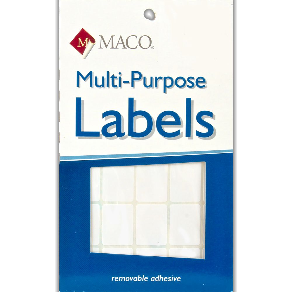 Maco Label  3/4 in x 1 in  White            MS-1216