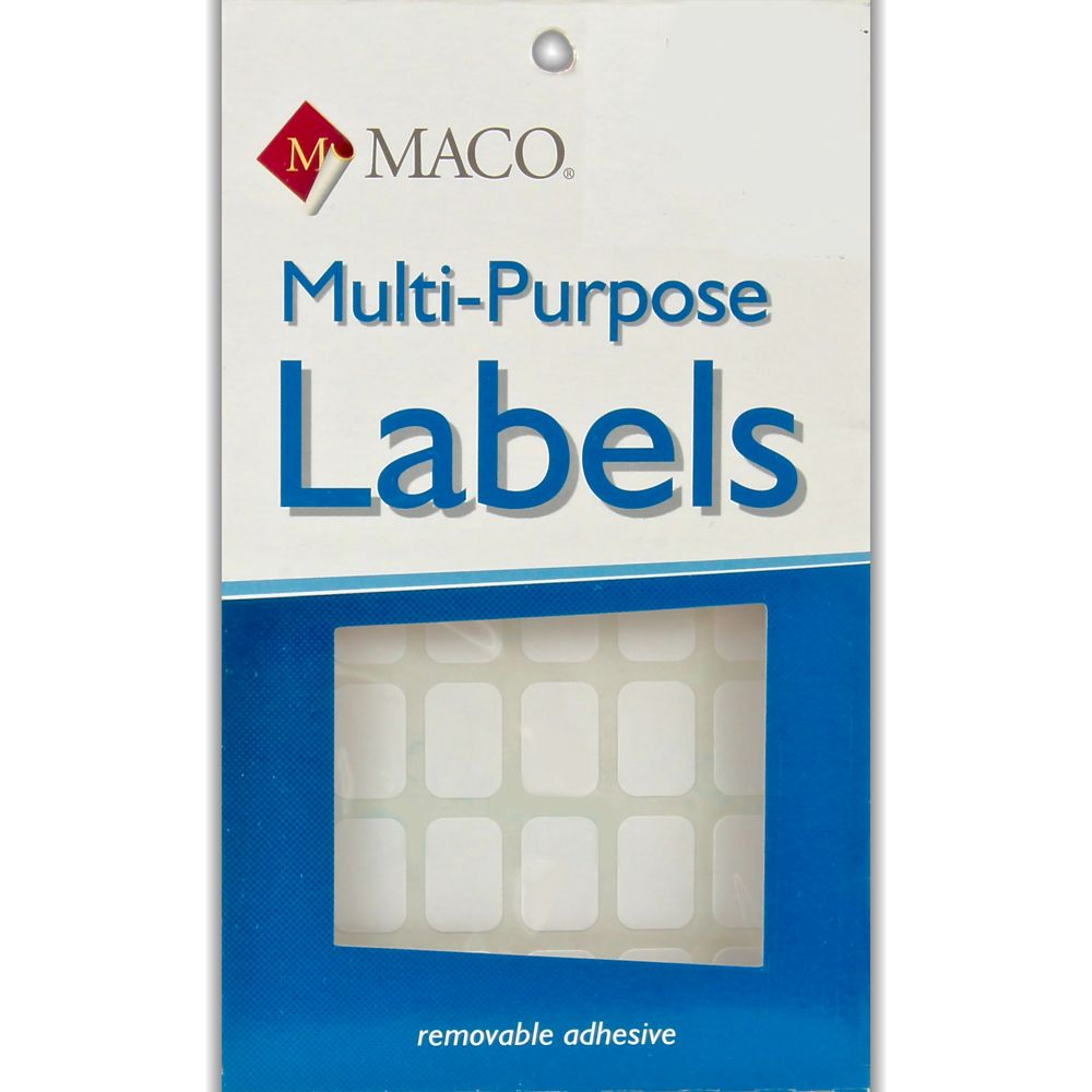 Maco Label   1/2 in x 3/4 in  White            MS-812 ea-pk/1000