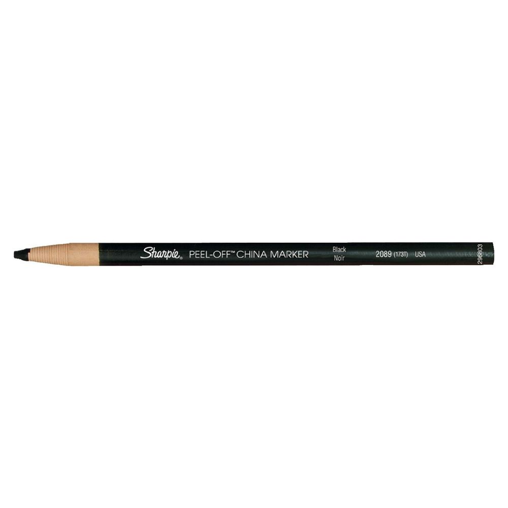 Sanford China Marker  Peel-off   Black    02089