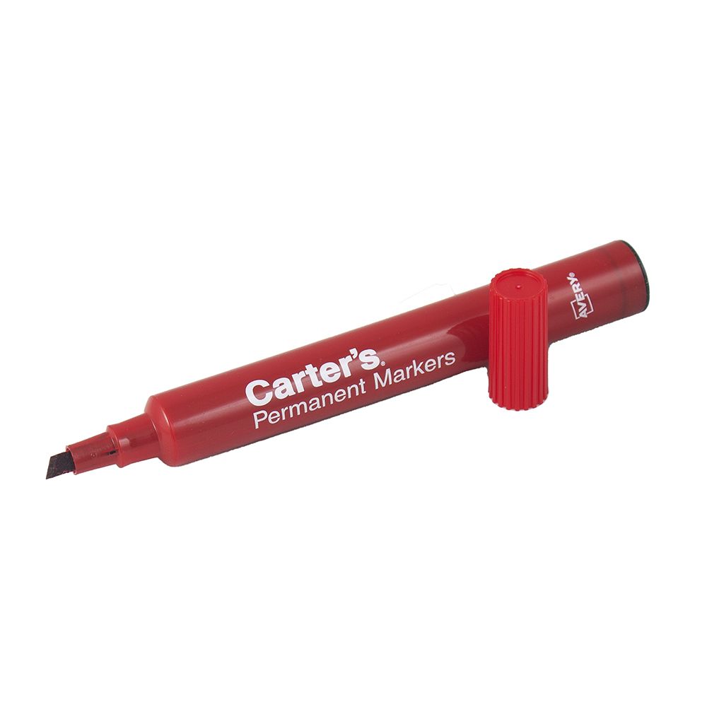 Carters Large Chisel Tip Permanent Marker Red  27177