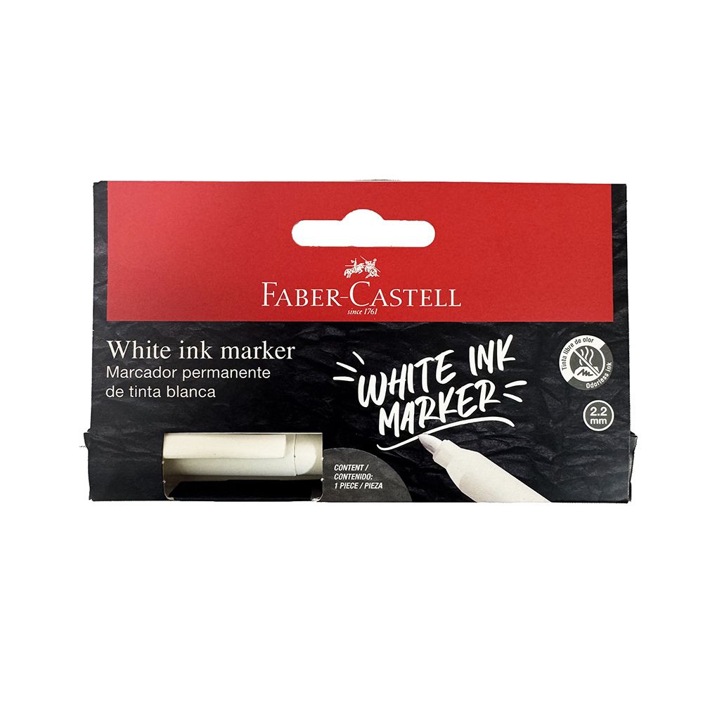 Faber Castell Permanent Marker White Blister Pack     452101