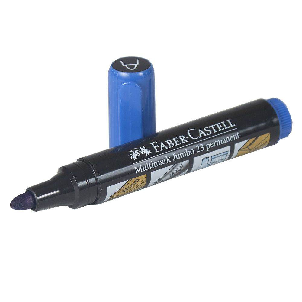 Faber Castell Jumbo Permanent Marker 23  Blue 452351