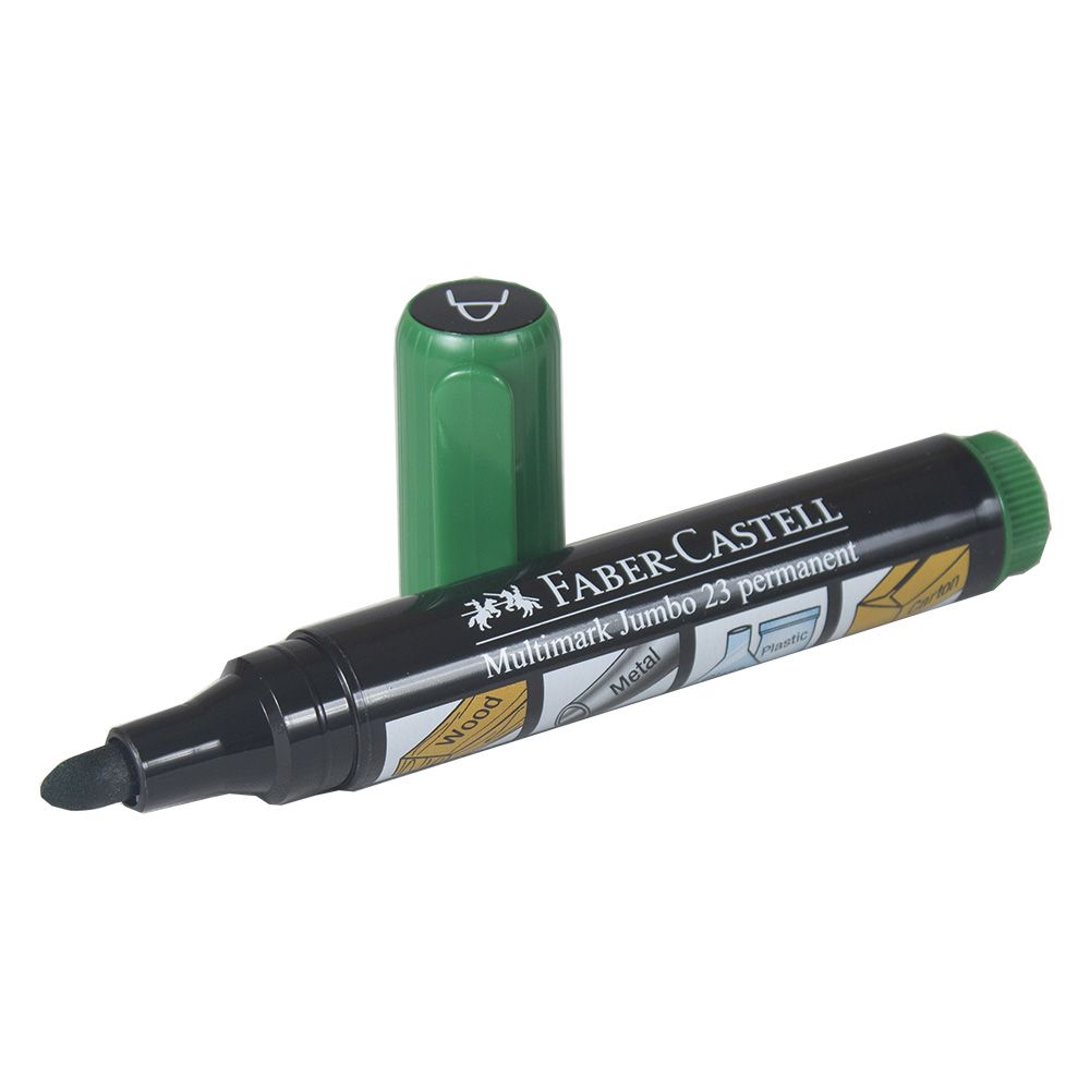 Faber Castell Jumbo Permanent Marker 23  Green 452363