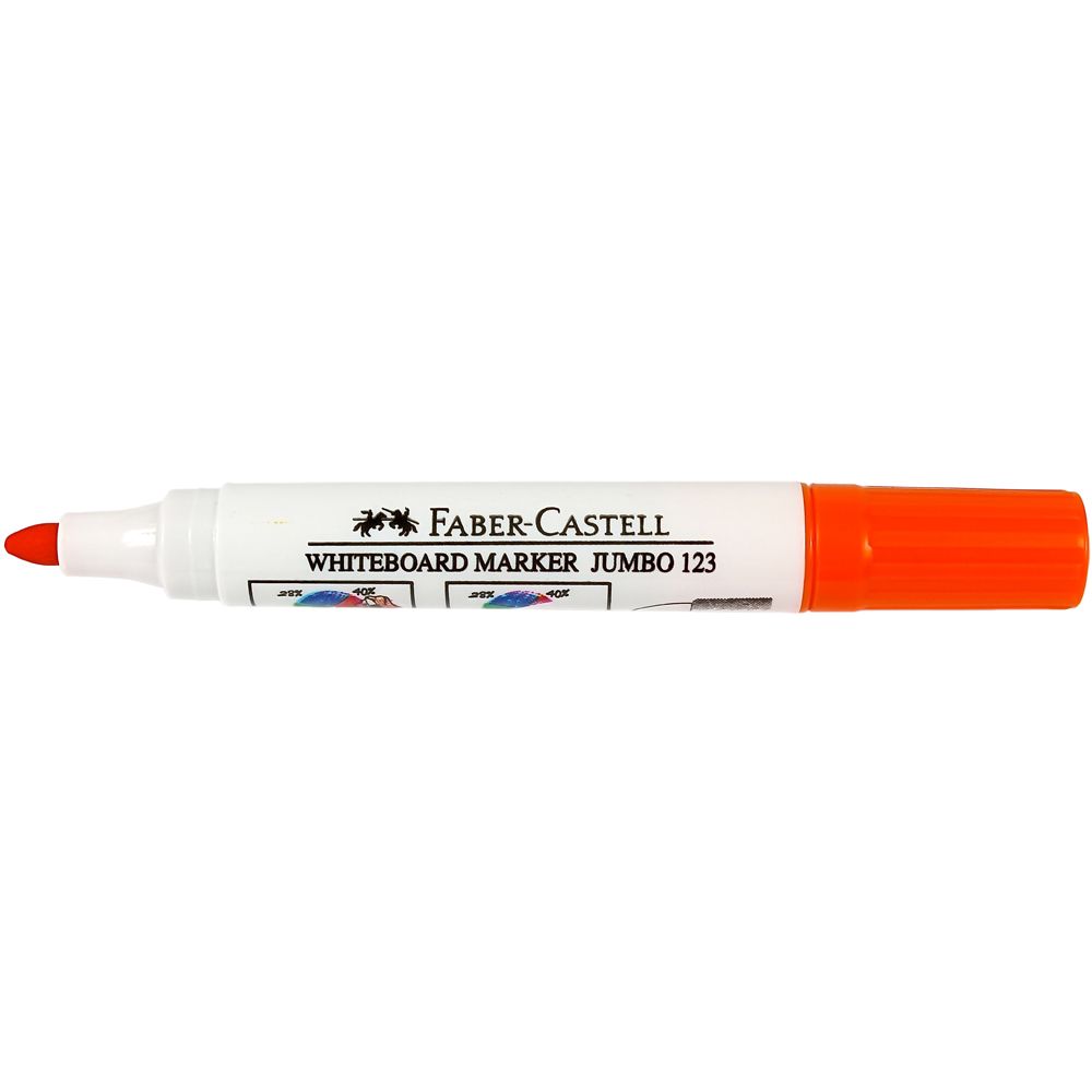 Faber Castell White Board Marker 123 Jumbo Orange  3.6mm  352315