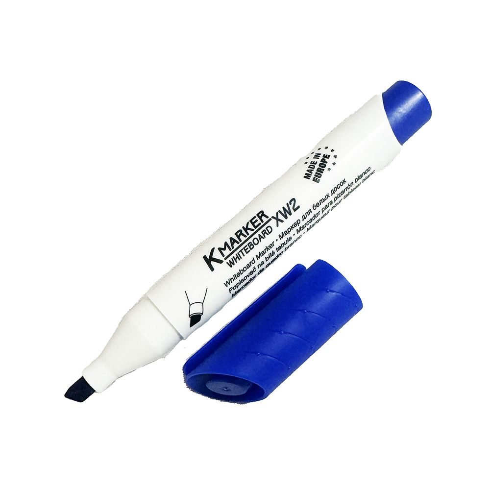 Kores Whiteboard Marker XW2 Blue Chisel Tip 20853