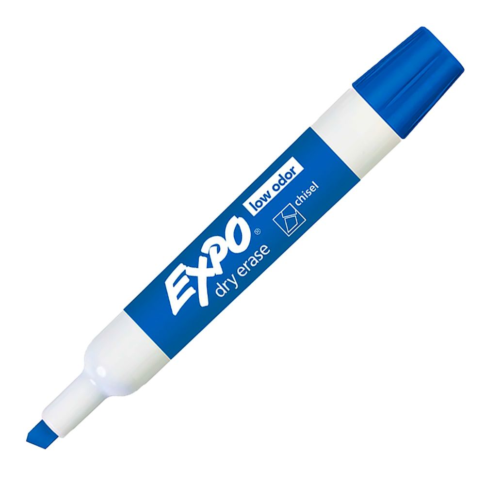 Sanford Expo WhiteBoard Marker Blue Chisel Tip  2217401