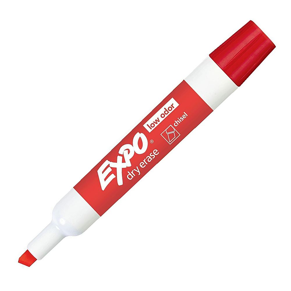 Sanford Expo WhiteBoard Marker Red Chisel Tip  2217405
