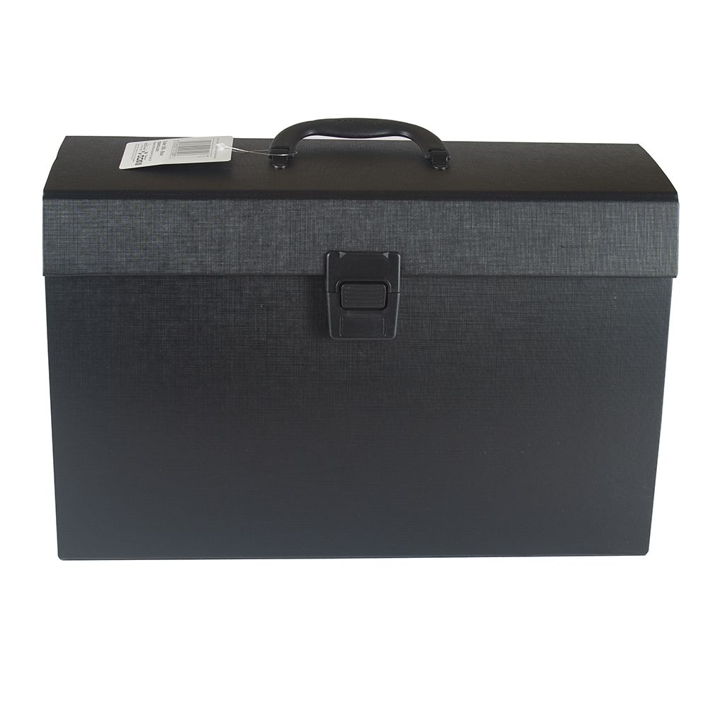 Rapesco Expanding Box File 19-pockets  Black  1555