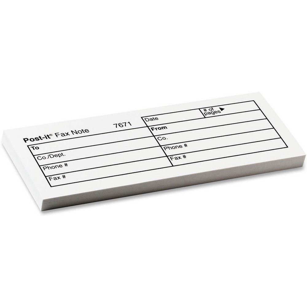 3M Post-It Fax Memo Pad                    7671