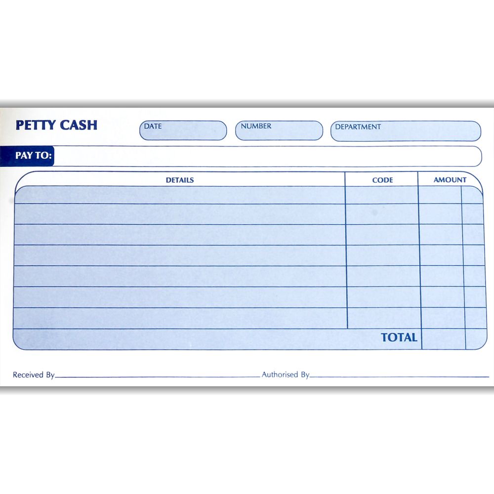 Petty Cash Voucher Pad