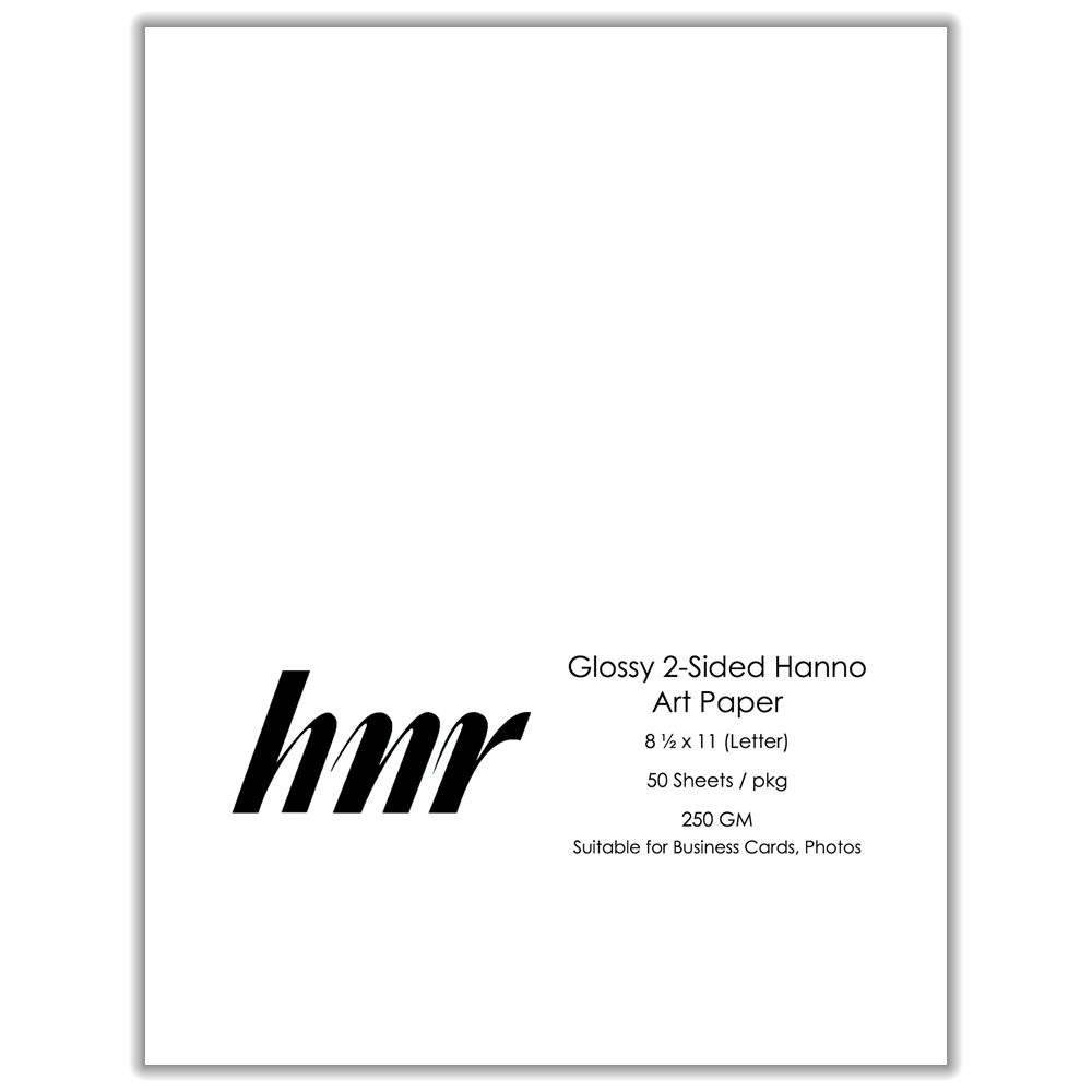 HNR Paper Hanno Art Gloss C2S Letter Size  White 250gsm ea-pk/50