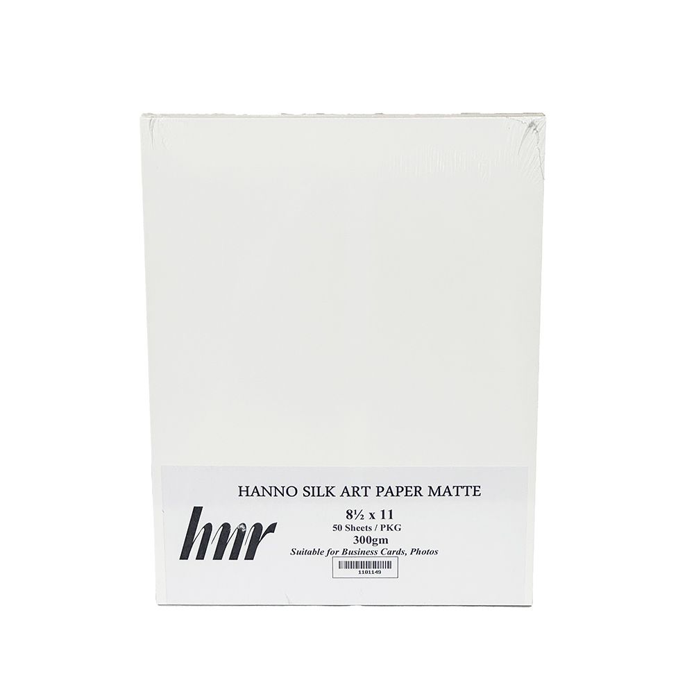 HNR Paper Hanno Art Silk Matte  Letter Size  White   300gm