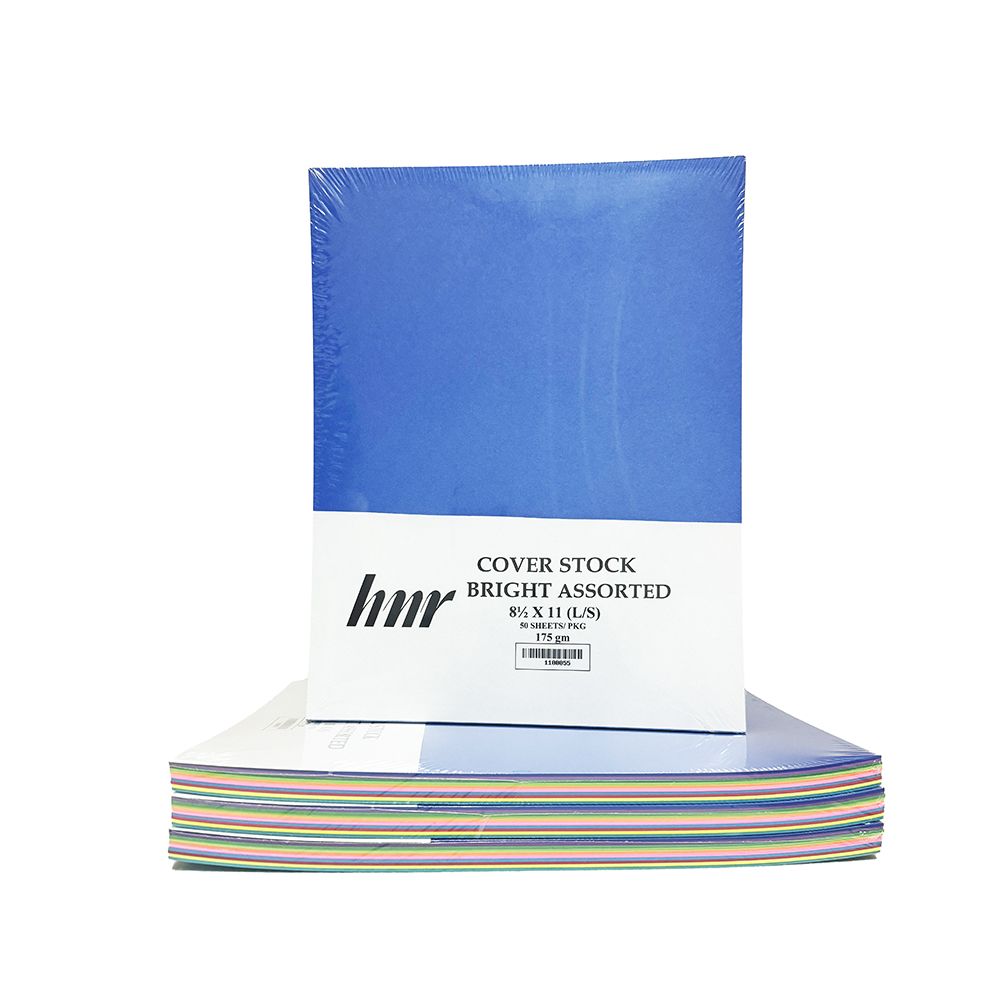 HNR Cover Stock Paper Letter Size Assorted Colours 175gsm ea SCP5002
