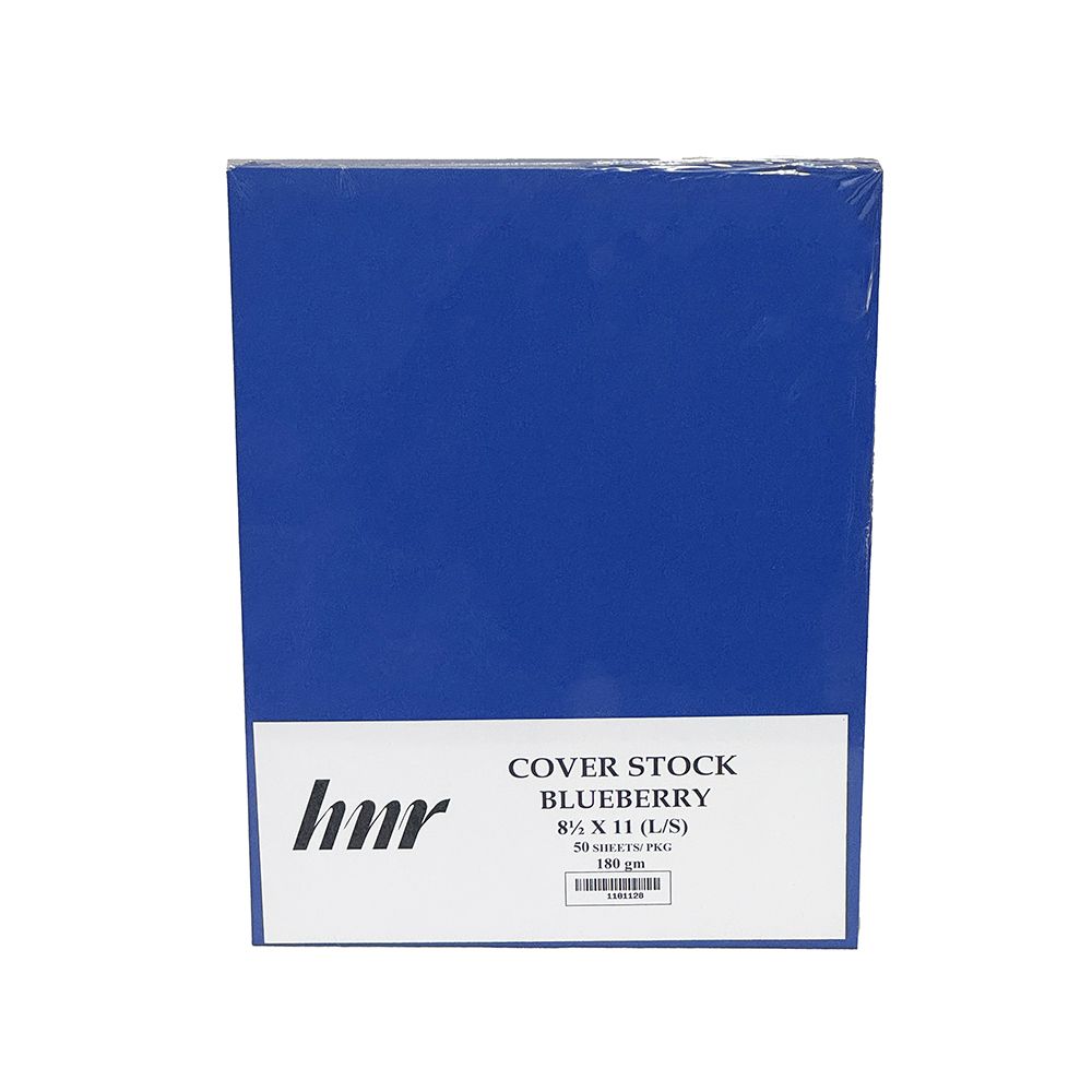 HNR Cover Stock Paper Letter Size (8 in x 11 in)  Blueberry 180gsm ea-pk/50