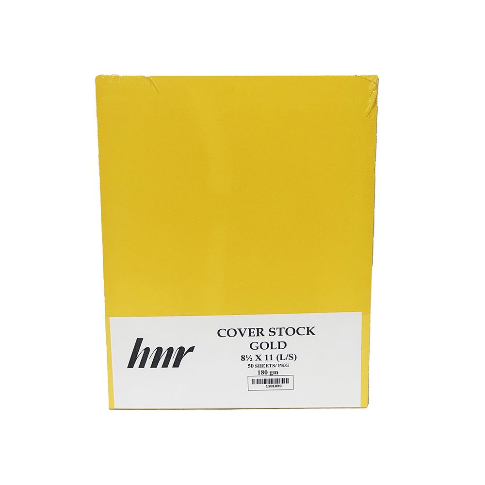HNR Cover Stock Paper Letter Size Gold   180gsm