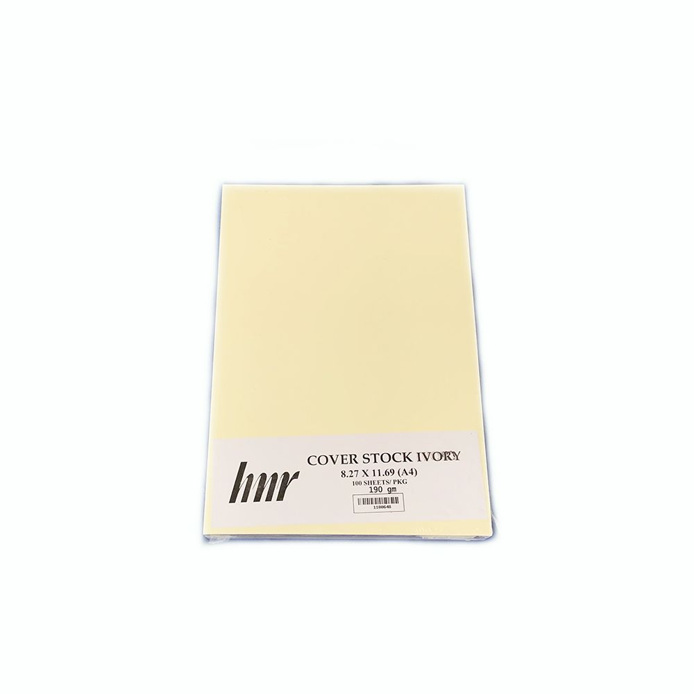 HNR Cover Stock Paper A4 Ivory  190gsm ea-pk/100 1100648
