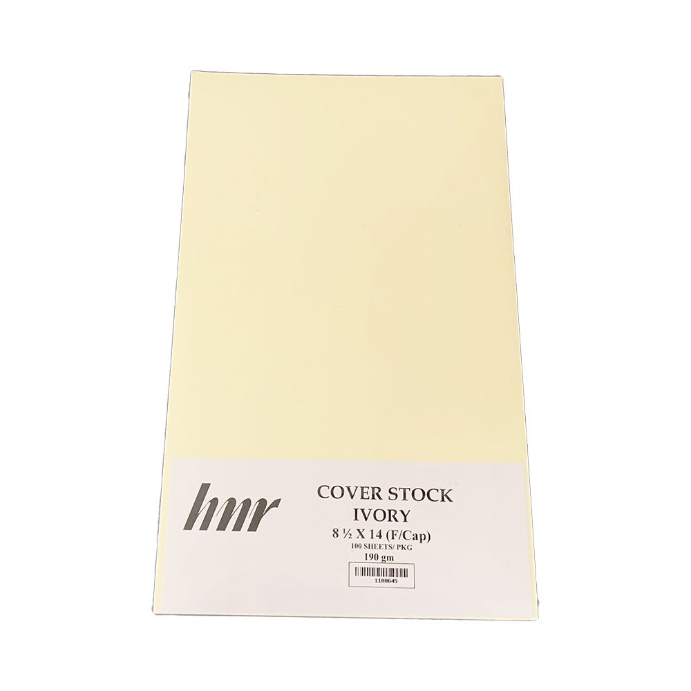 HNR Cover Stock Paper Legal  (8.5 in x 14 in)  Ivory 190gsm ea-pk/100 100645