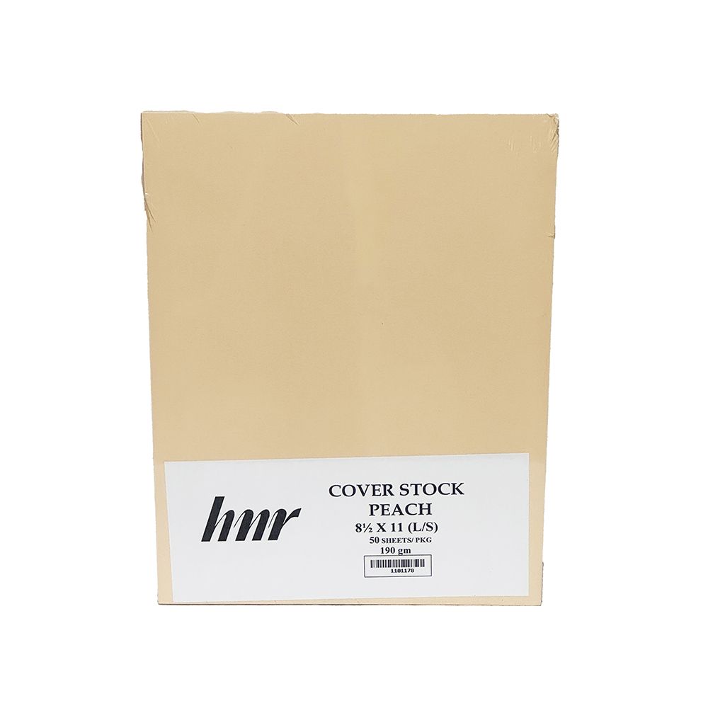 HNR Cover Stock 8.5 x 11.0 in (Letter Size) Peach 190gm 1101178