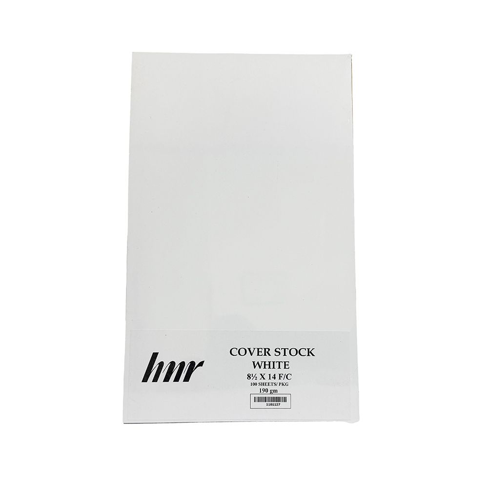 HNR Cover Stock Paper Legal White  190gsm ea-pk/100