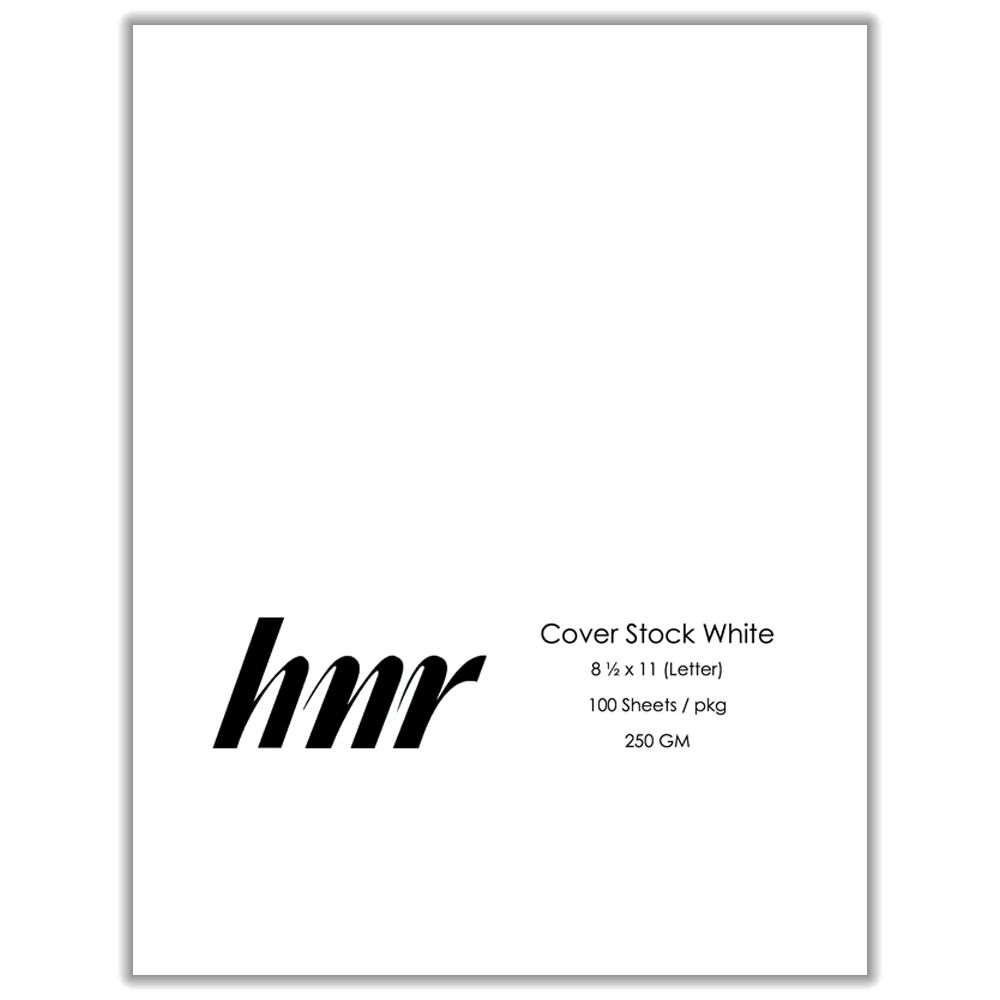 HNR Cover Stock 8.5 in x11 in (Letter Size)  White    250gsm ea-pk/100 1100396
