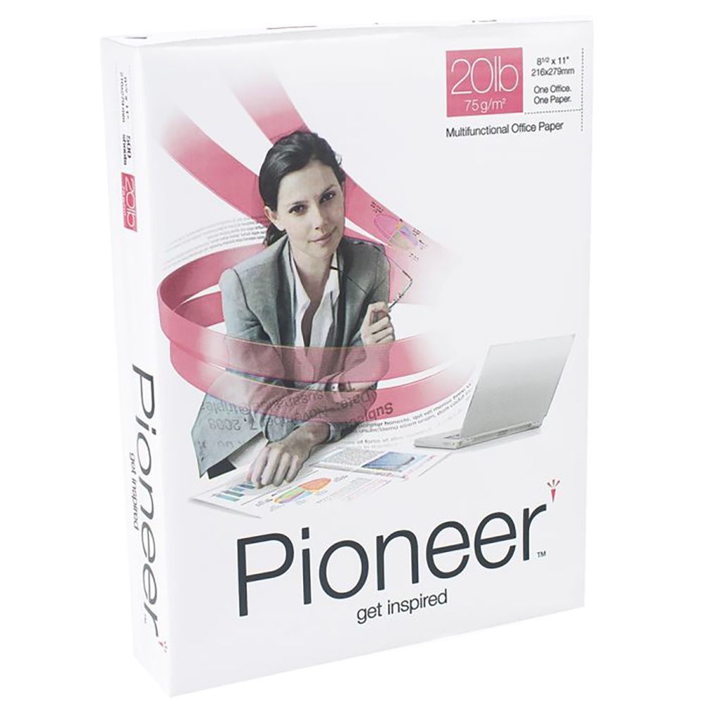 Pioneer Photocopy Paper 8 1/2 in x 11 in Letter Size 75gsm White (ea-rm)