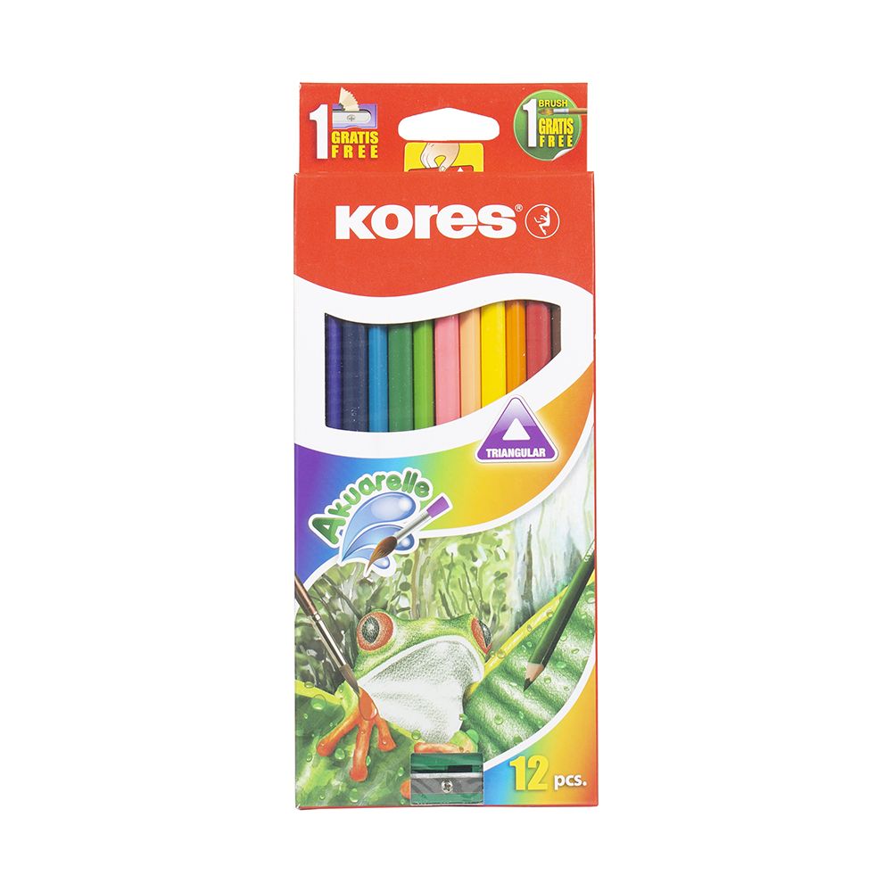 Kores Watercolor Pencil Set of 12       93812