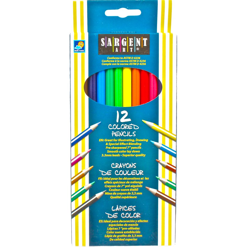 Sargent Art Colouring Pencil Set/12            27212