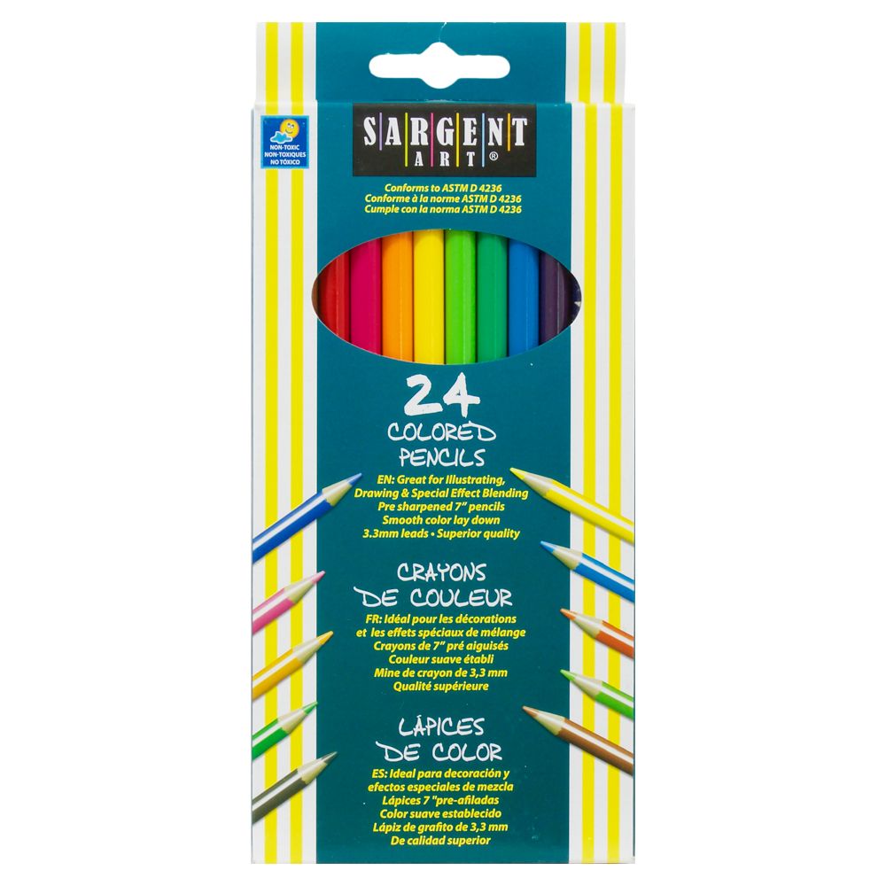 Sargent Art Colouring Pencil  Set of 24           27224