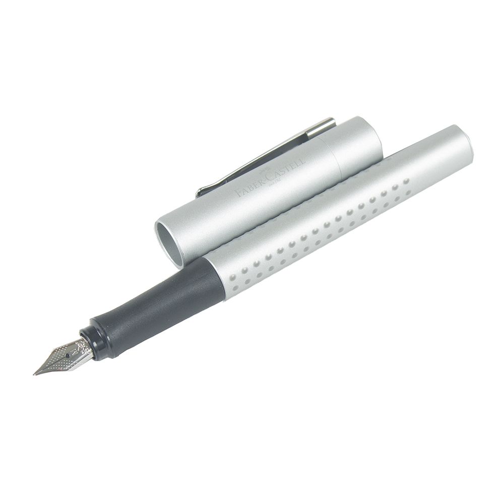 Faber Castell Grip 2011 Fountain Pen  Medium nib Silver    140900