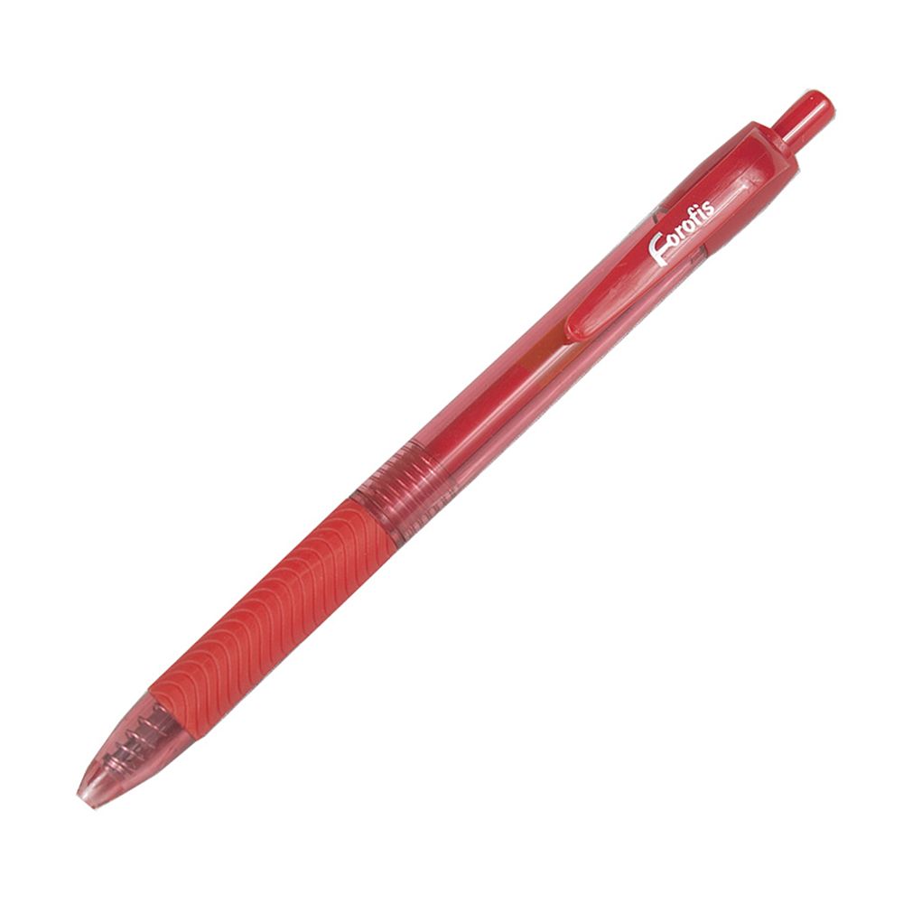 Forofis Retractable Gel Pen Red 0.7mm     91538