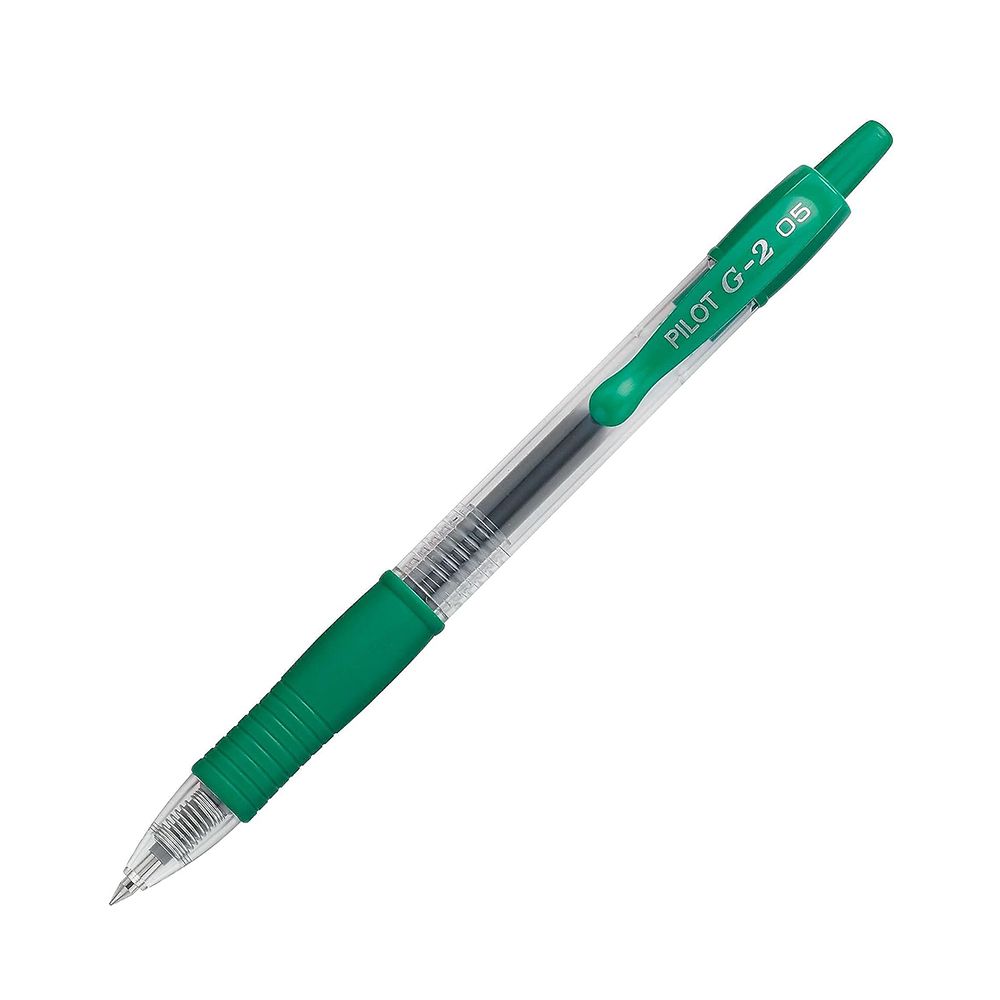 Pilot Rolling Ball Gel Pen G2-5 Retractable Xtra Fine Green  31005